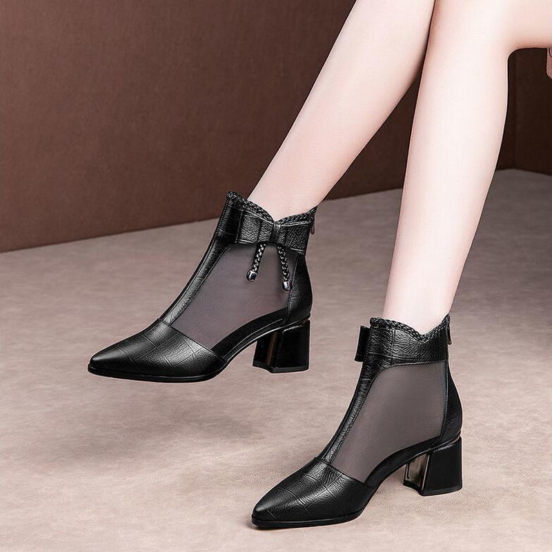 Summer Clothing Korea - FHC Hollow Out Sandals Boots Woman,Summer