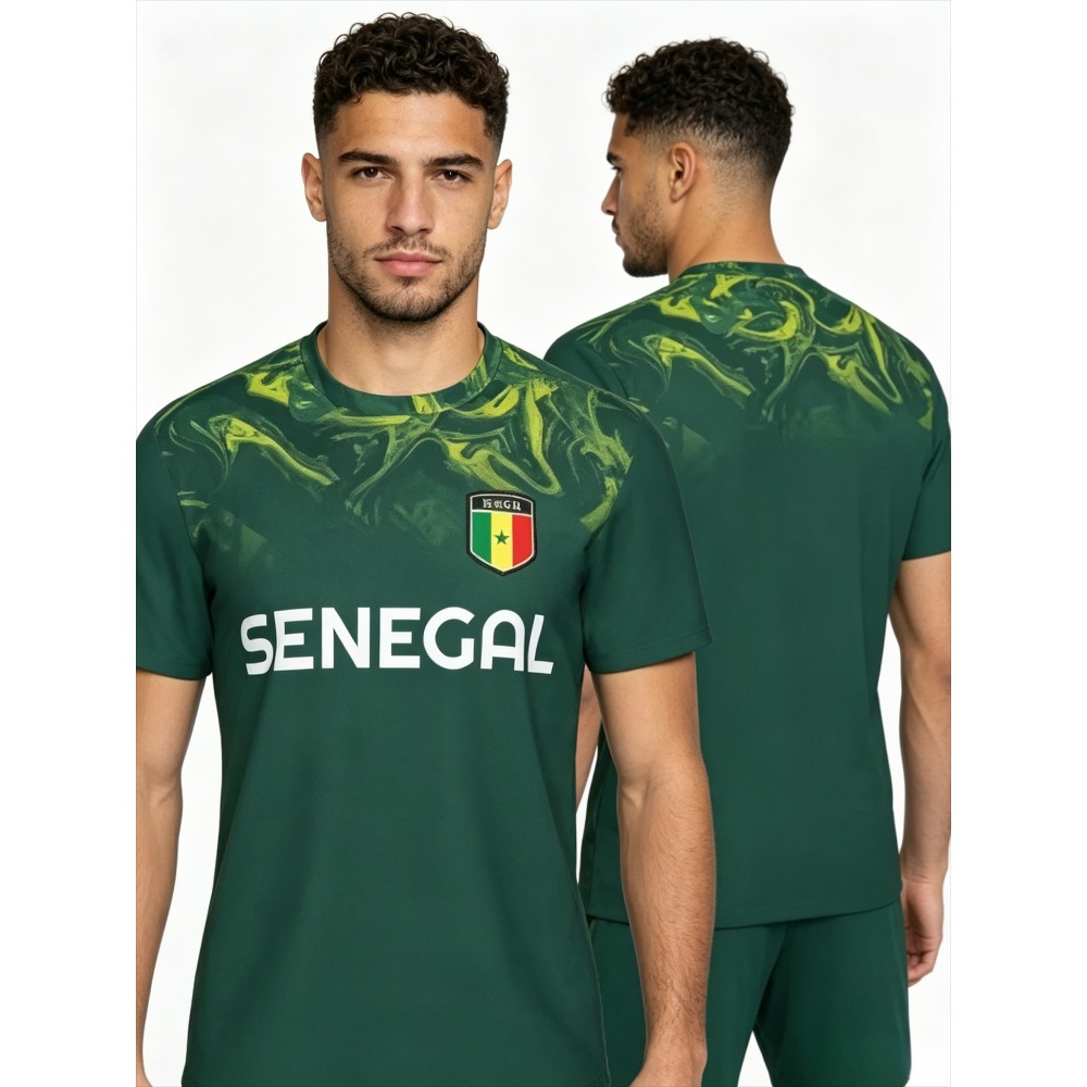 Summer Clothing For Young Men - 2026 New Summer Senegal Flag Graphic