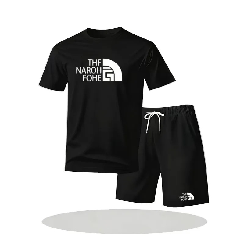 Summer Clothing For Young Men - Men's Summer Fitness Sportswear Set Short-Sleeved