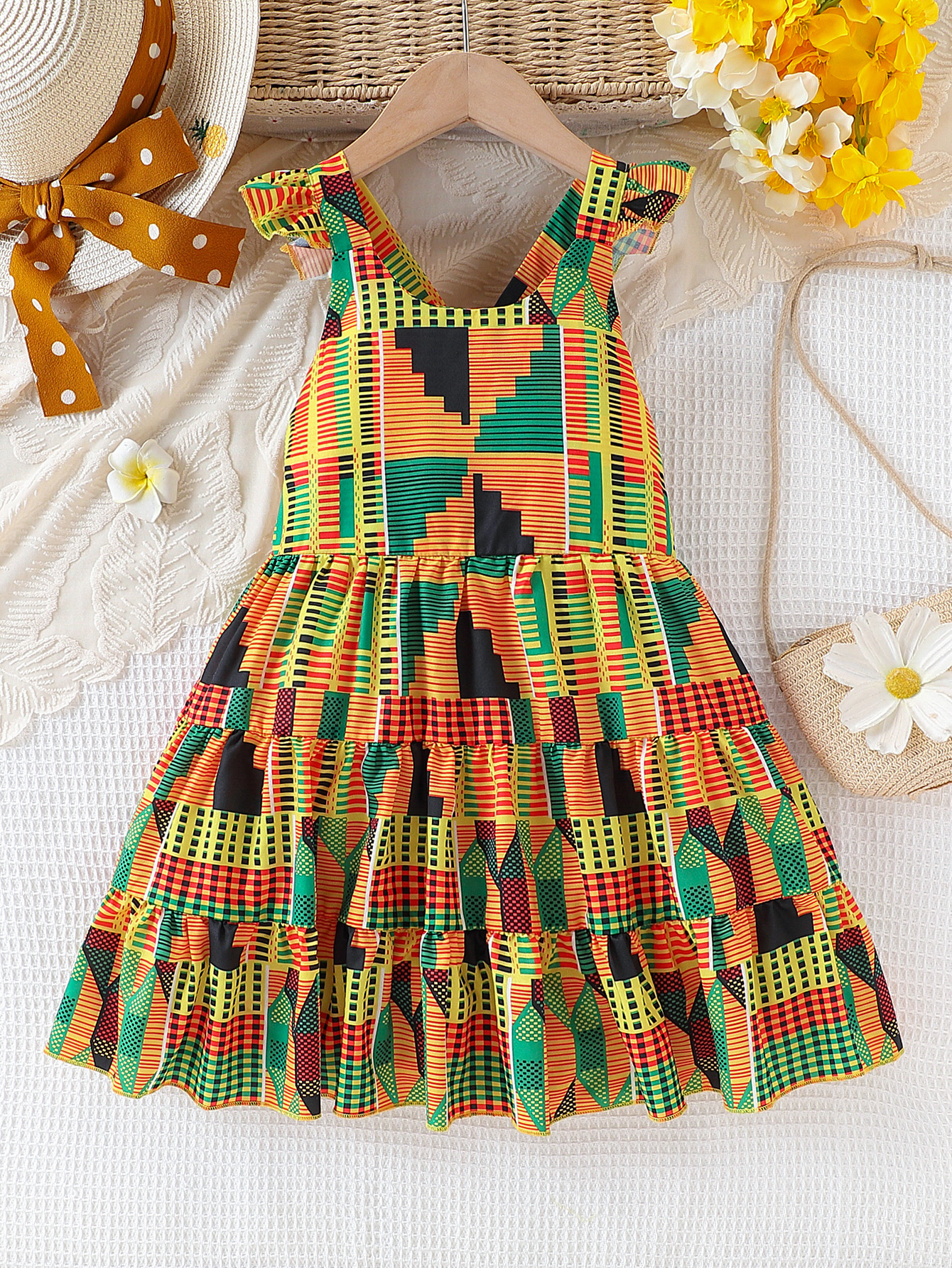 Summer Clothing Set For Girls - Girls summer African bohemian style flying
