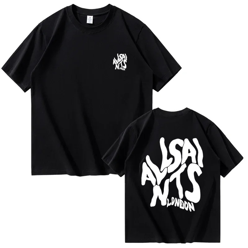 Summer Clothing London - London Elastic Text T-Shirt, Bold Font