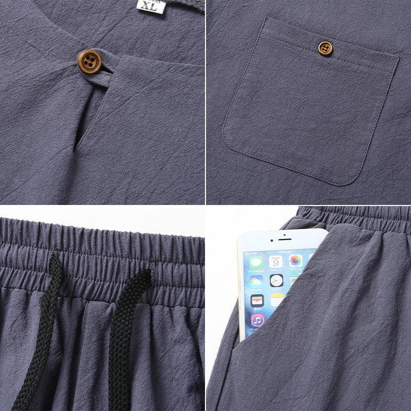 High-quality fashionable men's - Summer Clothing Linen avis et prix