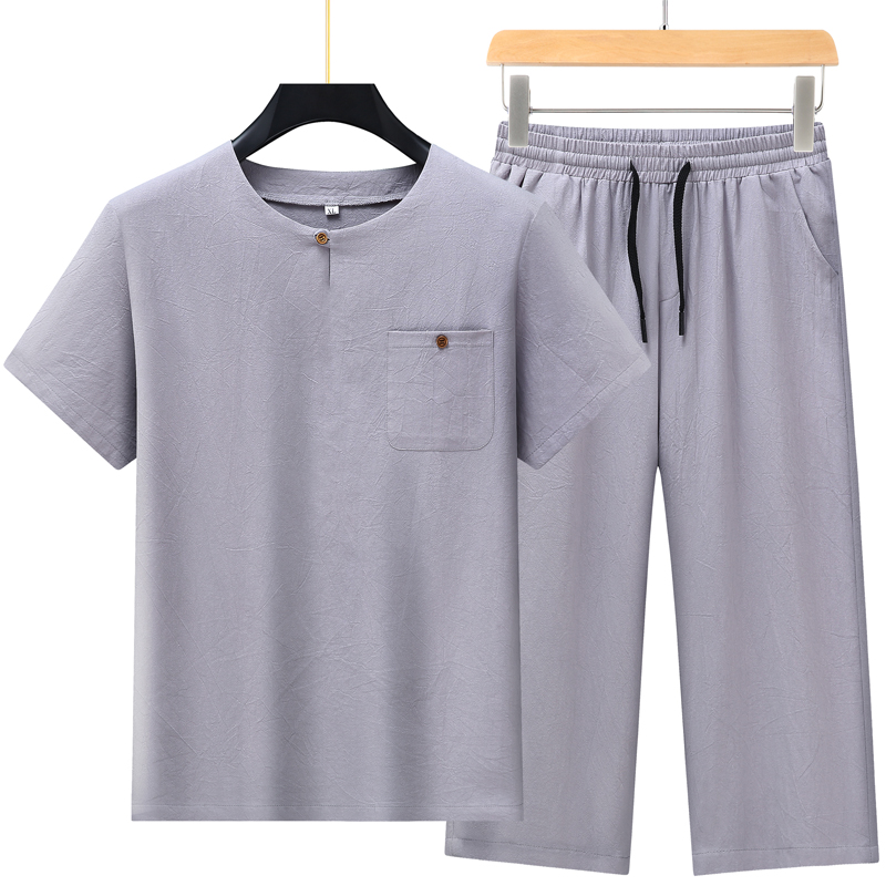 High-quality fashionable men's - Summer Clothing Linen avis et prix