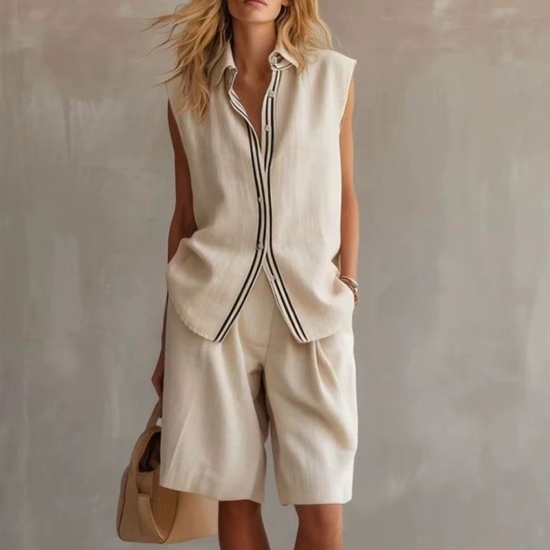 Summer Fashion Solid Linen Ble - Summer Clothing Linen avis et prix