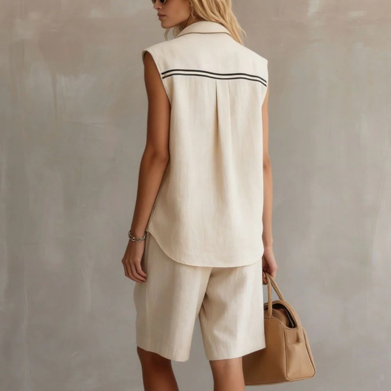 Summer Fashion Solid Linen Ble - Summer Clothing Linen avis et prix