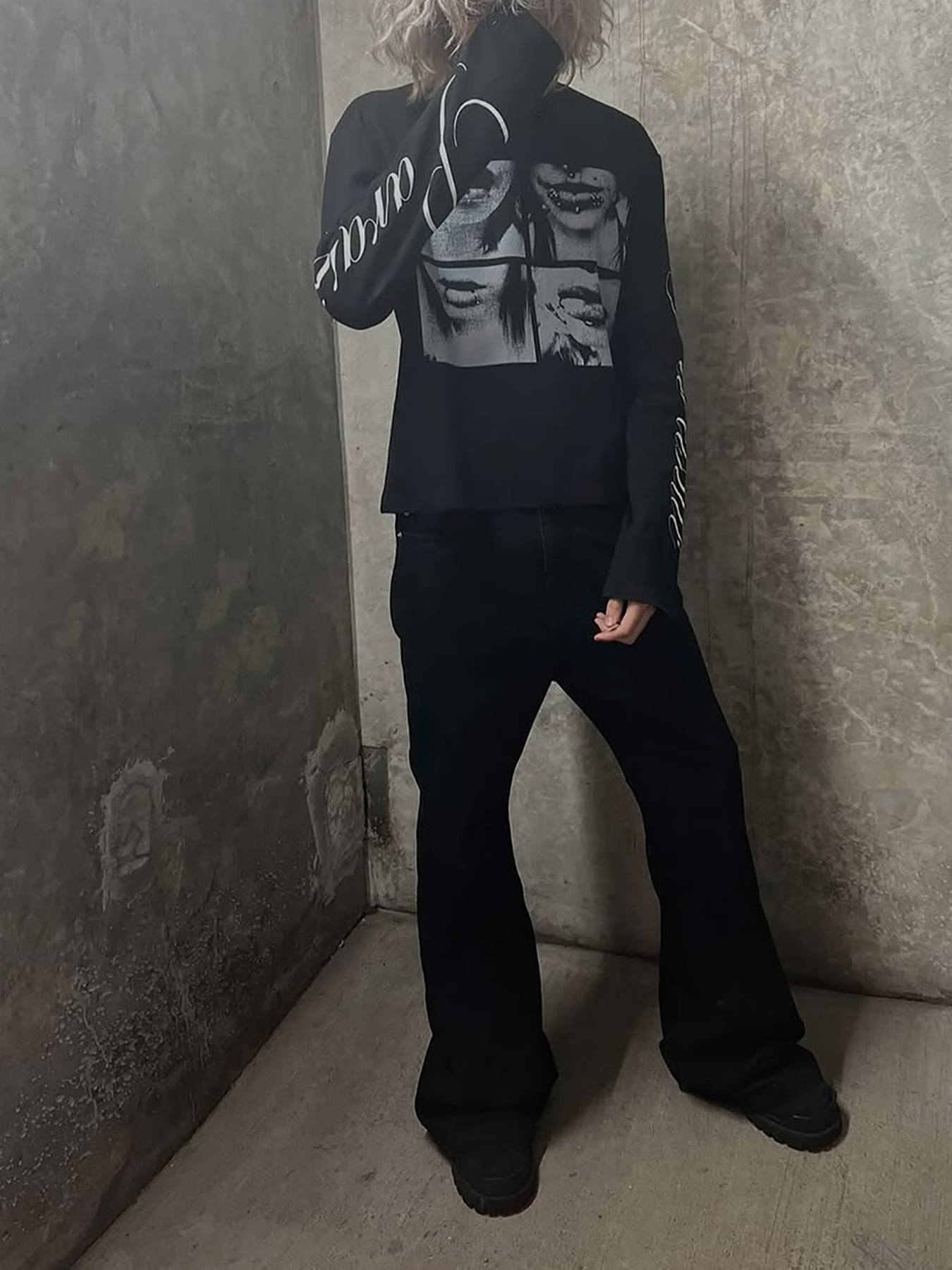 Dark style street punk unisex  - Summer Clothing For Young Men avis et prix