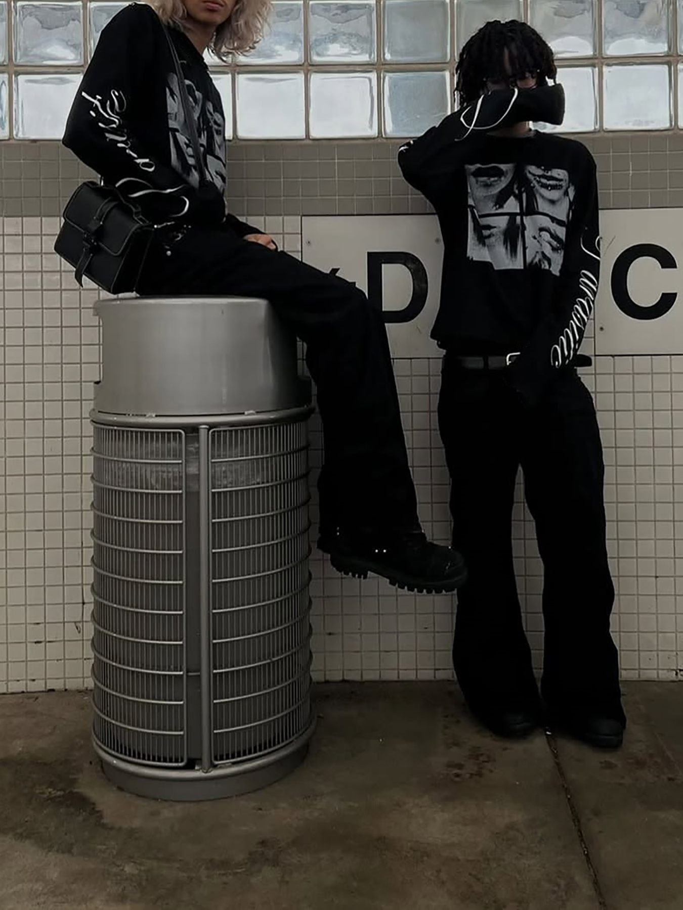 Dark style street punk unisex  - Summer Clothing For Young Men avis et prix