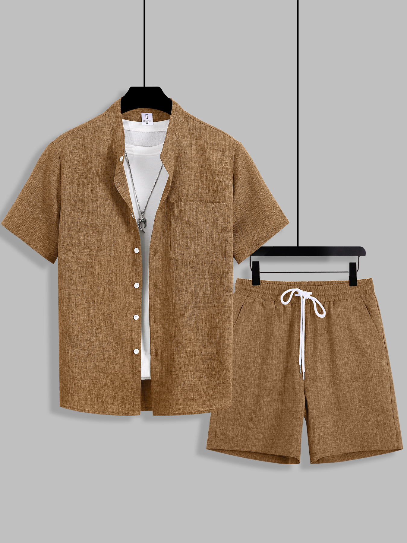 Summer Men's Cotton Linen Text - Summer Clothing Linen avis et prix