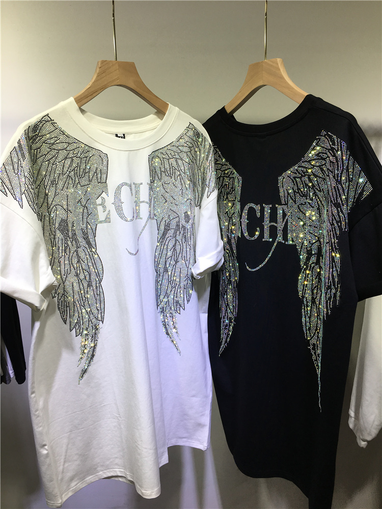 L-4XL Oversize Rhinestone Ange - Summer Clothing Brands For Women avis et prix