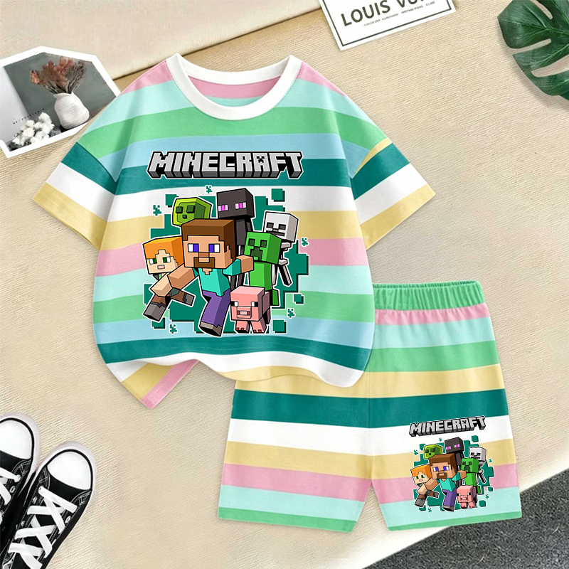 Minecrafted Girl boy Summer T  - Summer Clothing For Baby Boy avis et prix