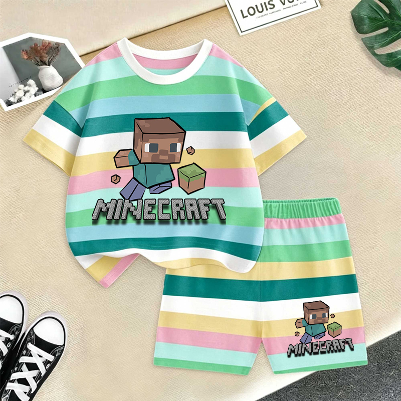Minecrafted Girl boy Summer T  - Summer Clothing For Baby Boy avis et prix