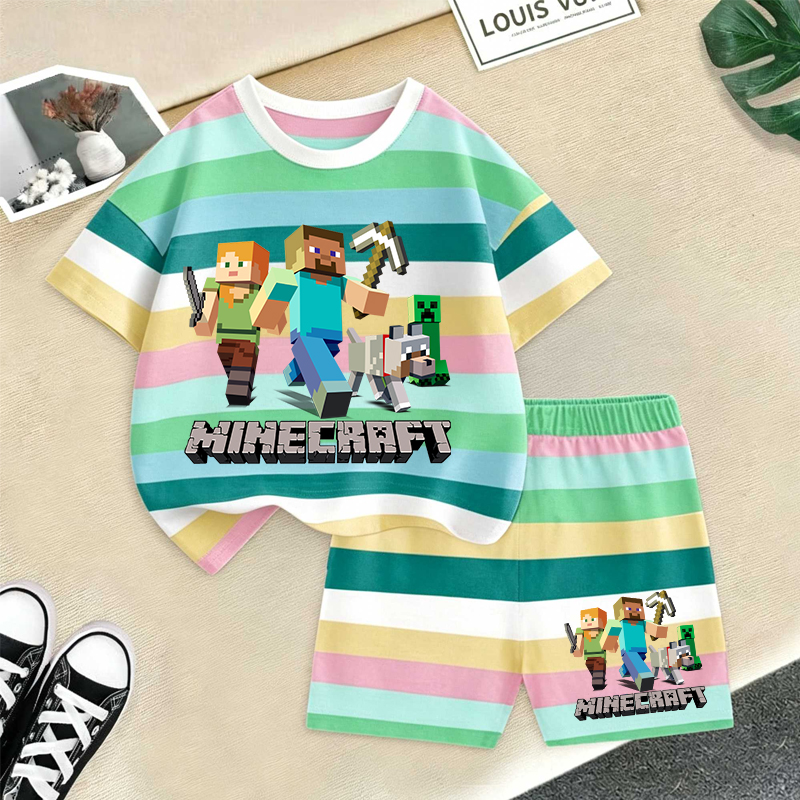 Minecrafted Girl boy Summer T  - Summer Clothing For Baby Boy avis et prix