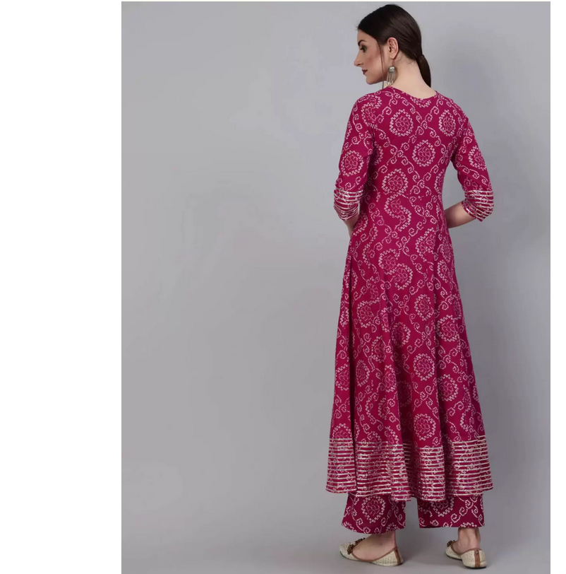Indian Pure Cotton Rose Red Pr - Summer Clothing Pakistan avis et prix