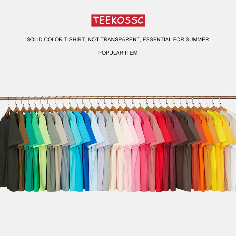 Loose Cotton Solid Tshirts Men - Summer Clothing Brands For Women avis et prix