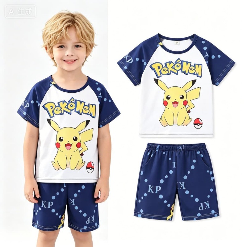 Matching Outfits Pokemon Pikac - Summer Clothing For Baby Boy avis et prix
