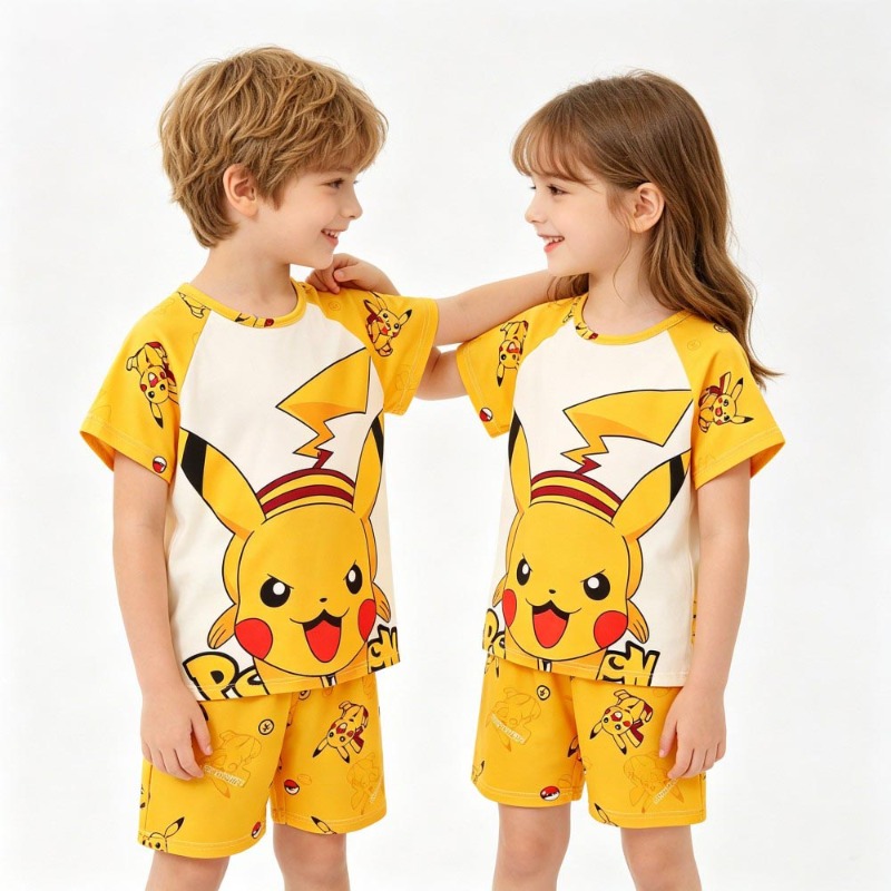 Matching Outfits Pokemon Pikac - Summer Clothing For Baby Boy avis et prix