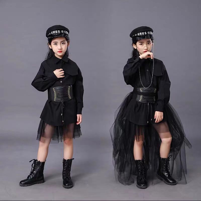 Children's Black Suit Girls Mo - Summer Clothing Set For Girls avis et prix