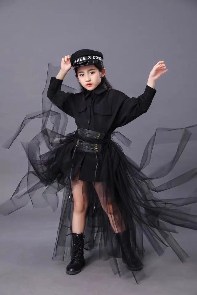 Children's Black Suit Girls Mo - Summer Clothing Set For Girls avis et prix