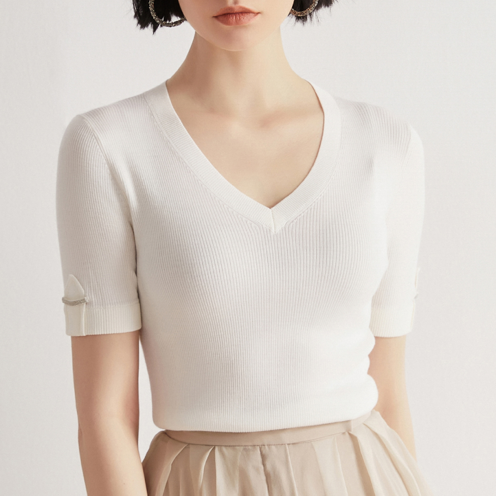 BC-52 V neck Merino Woolen Clo - Summer Clothing Brands For Women avis et prix
