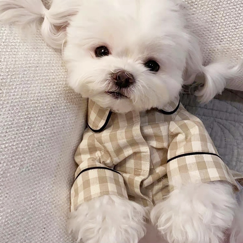 Cute Plaid Dog Shirt Summer Pe - Summer Dog Clothing avis et prix