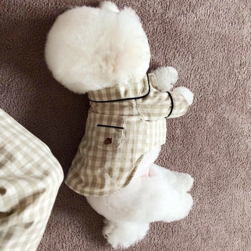 Cute Plaid Dog Shirt Summer Pe - Summer Dog Clothing avis et prix