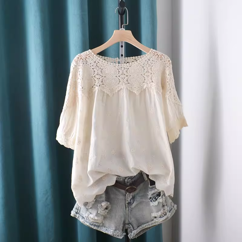 2026 Hollow Out Lace Patchwork - Summer Clothing Japan avis et prix