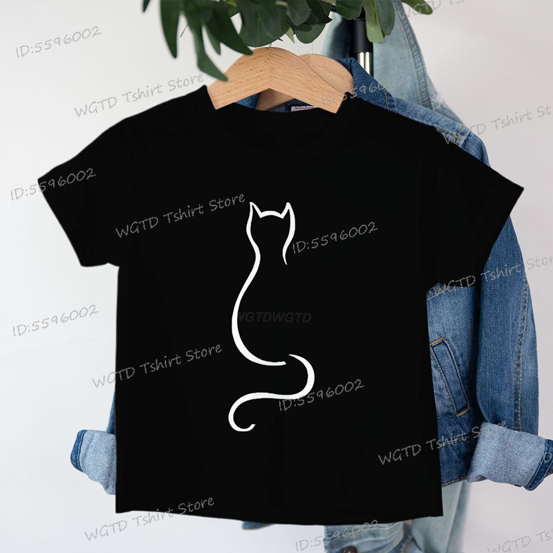 Luminous Cat Line Shirt Design - Summer Clothing For Baby Boy avis et prix
