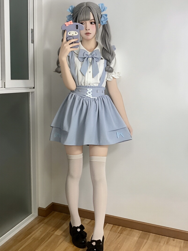 Summer Y2K Angel School Unifor - Summer Clothing Set For Girls avis et prix