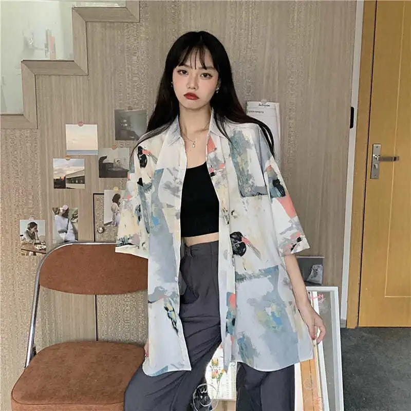 Print Shirts Summer Women's T- - Summer Clothing Aesthetic avis et prix