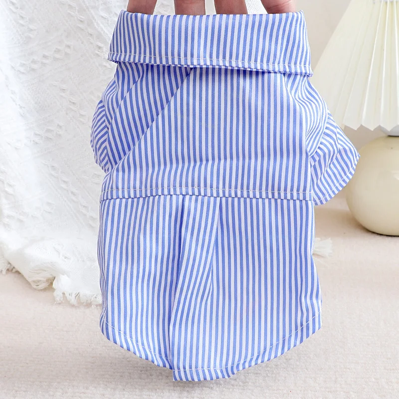 Pet Dog Clothes Bowknot Stripe - Summer Dog Clothing avis et prix
