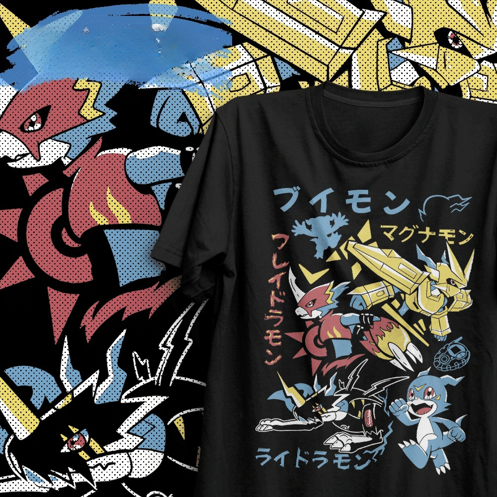 2026 summer Digimon V-mon Flam - Summer Clothing Aesthetic avis et prix