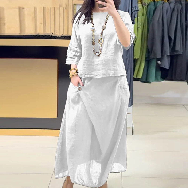 Casual O Neck Top Pullover & A - Summer Clothing Linen avis et prix