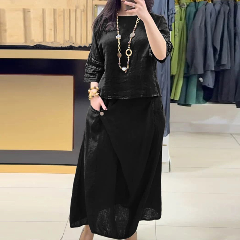 Casual O Neck Top Pullover & A - Summer Clothing Linen avis et prix