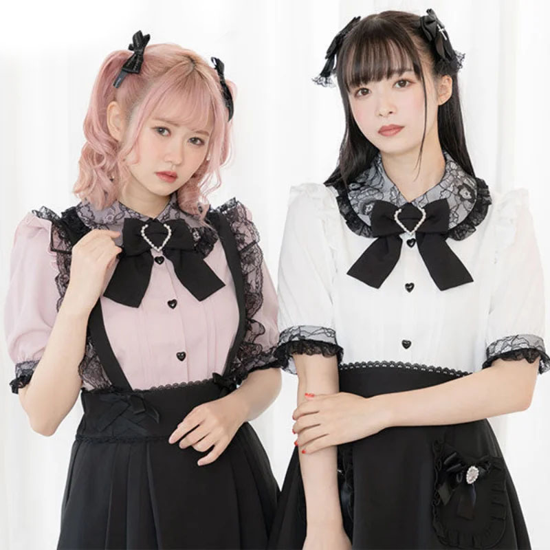 Kawaii Women Shirts Lolita Y2K - Summer Clothing Aesthetic avis et prix