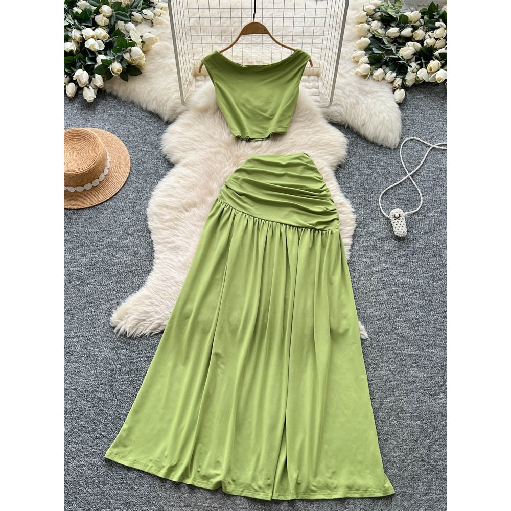 Chic vintage sleeveless split  - Summer Clothing Vintage avis et prix