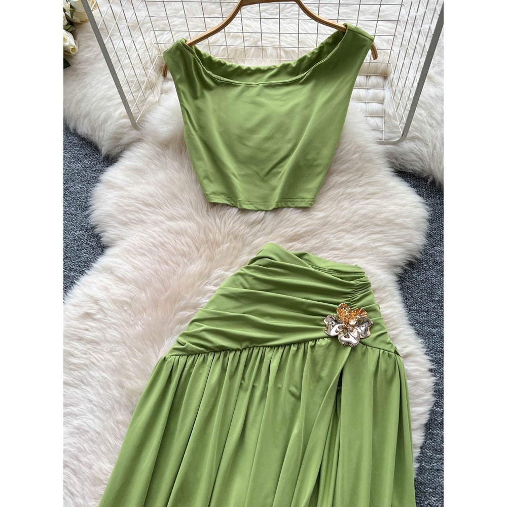 Chic vintage sleeveless split  - Summer Clothing Vintage avis et prix