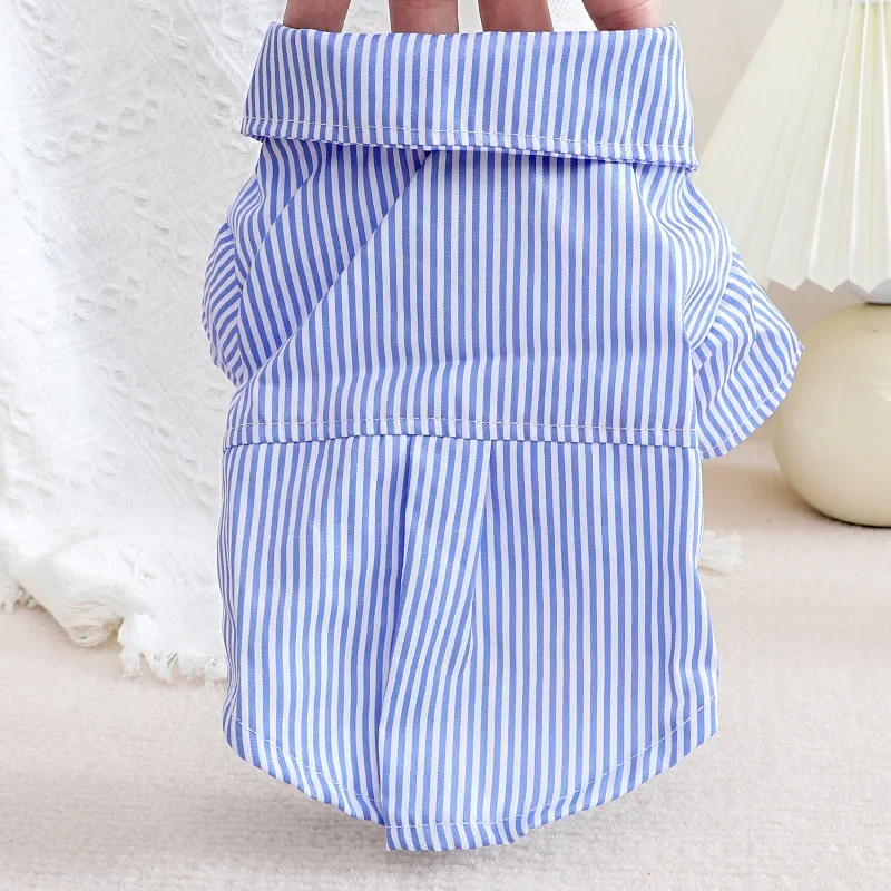 Pet Dog Clothes Bowknot Stripe - Summer Dog Clothing avis et prix