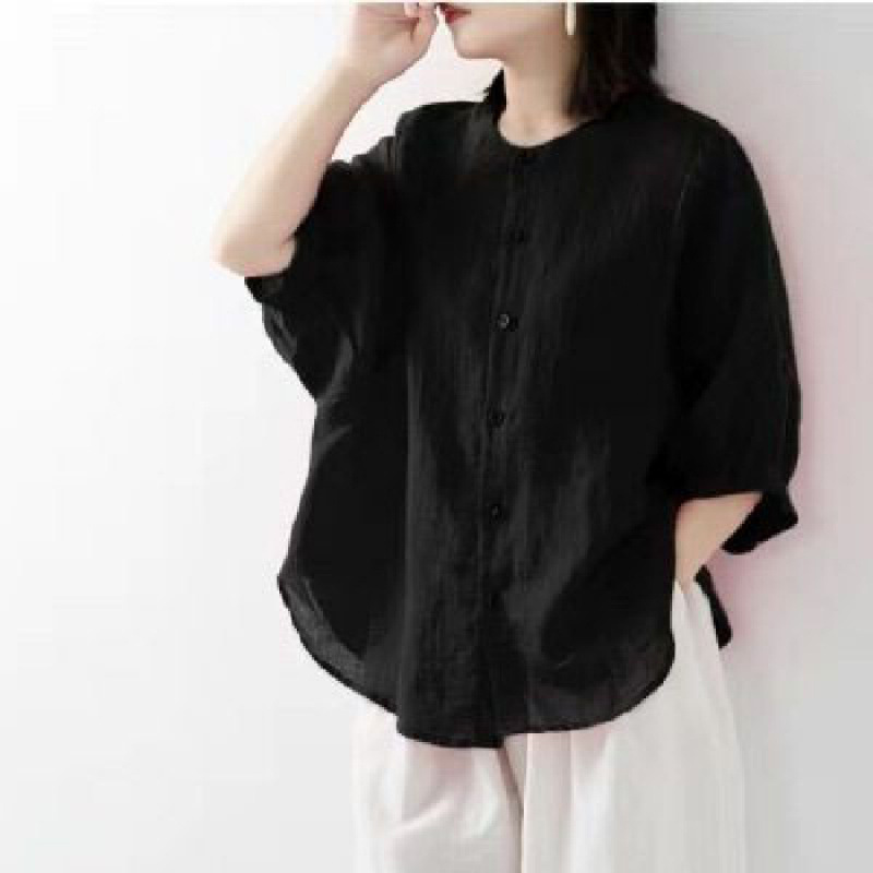 Cotton and linen shirt women's - Summer Clothing Linen avis et prix