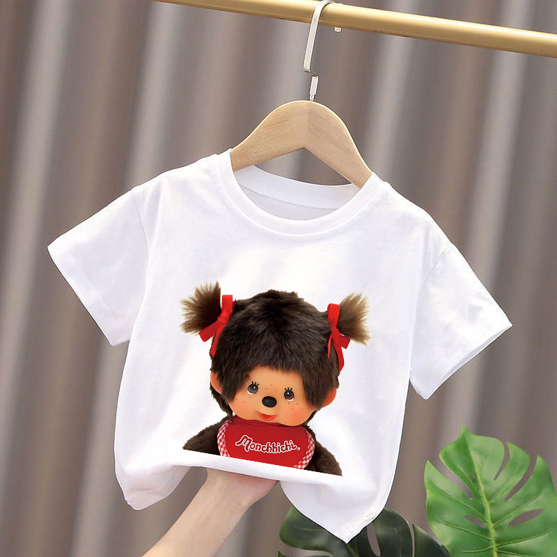 Monchhichi Kids T-shirts Anime - Summer Clothing For Baby Boy avis et prix