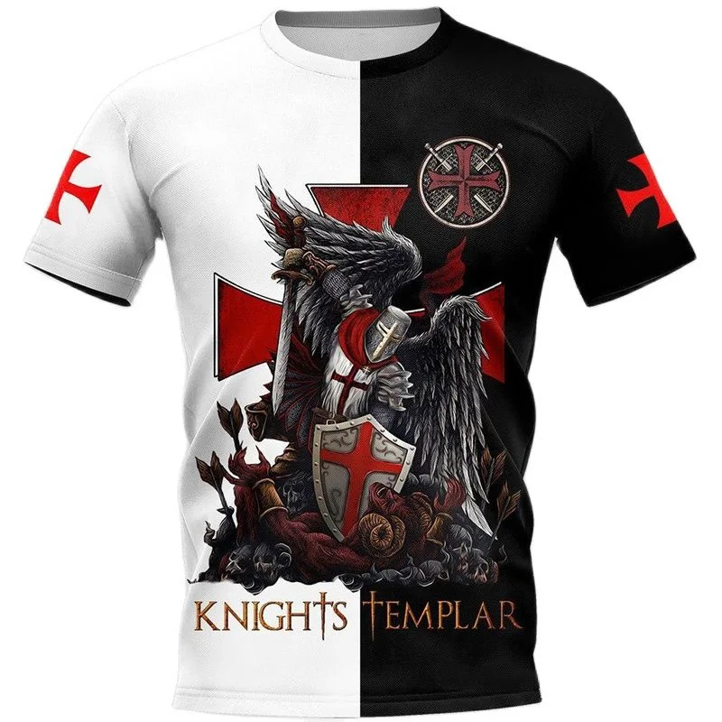 3D Cool Knights Templar Printe - Summer Knights Clothing avis et prix