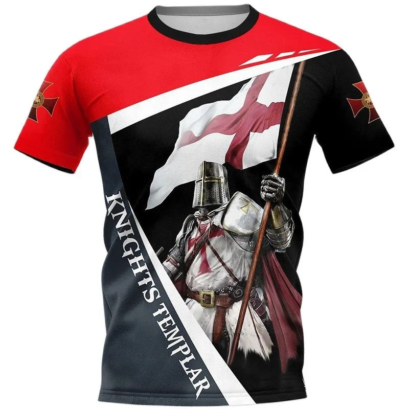 3D Cool Knights Templar Printe - Summer Knights Clothing avis et prix