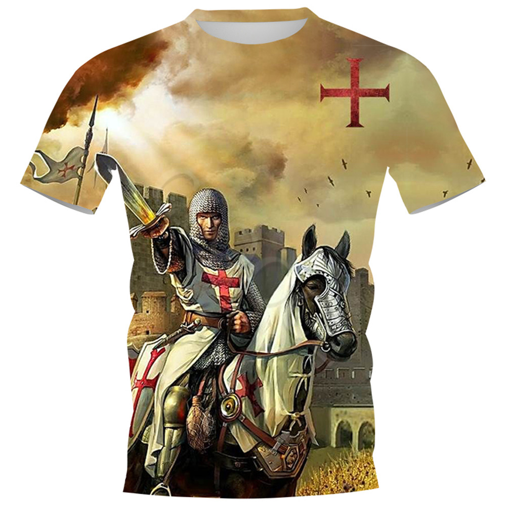 HX Knights Templar T-shirts 3D - Summer Knights Clothing avis et prix