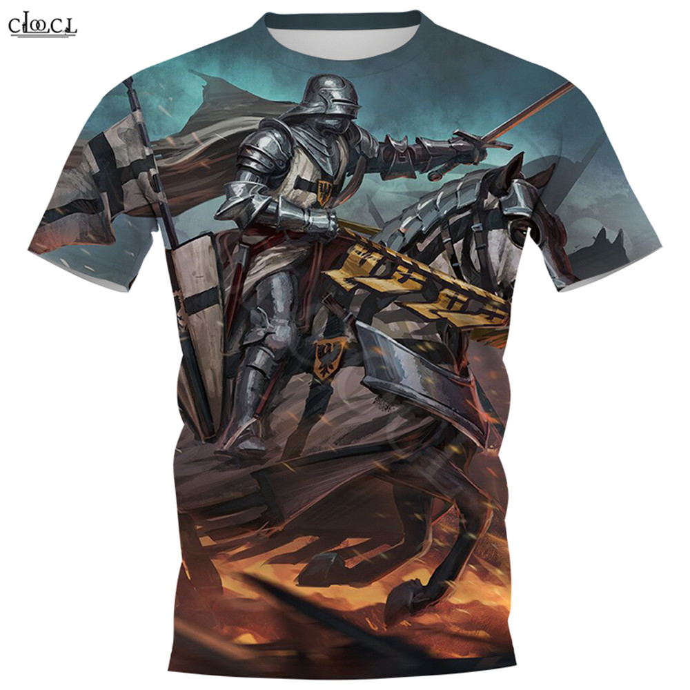 HX Knights Templar T-shirts 3D - Summer Knights Clothing avis et prix