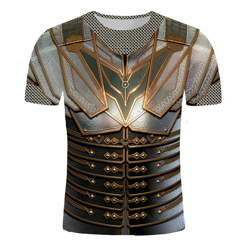 Retro 3D Print Medieval Knight - Summer Knights Clothing avis et prix