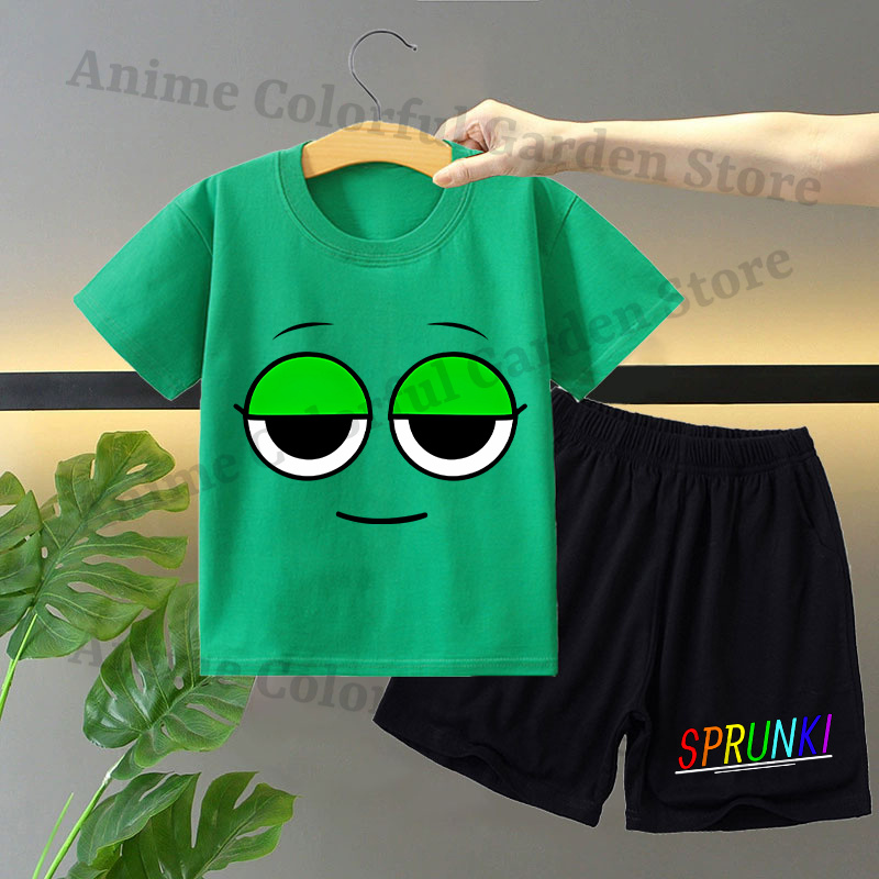 Sprunki 2pcs T-shirt and Short - Summer Clothing Set For Girls avis et prix