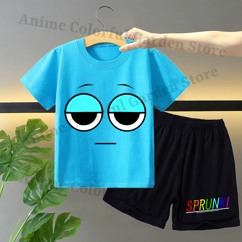 Sprunki 2pcs T-shirt and Short - Summer Clothing Set For Girls avis et prix