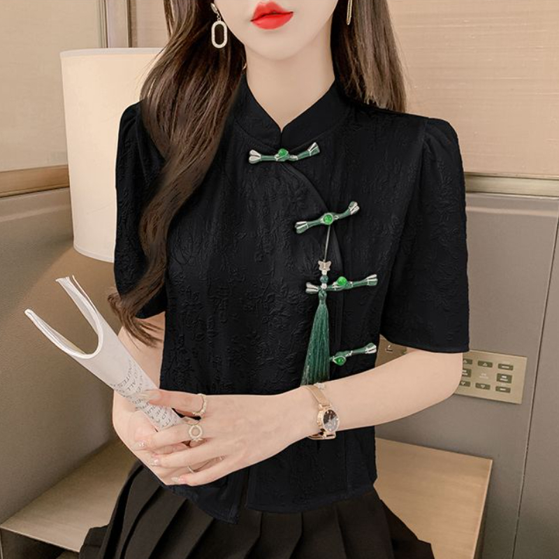 Vintage Blouses Women Fashion  - Summer Clothing Aesthetic avis et prix