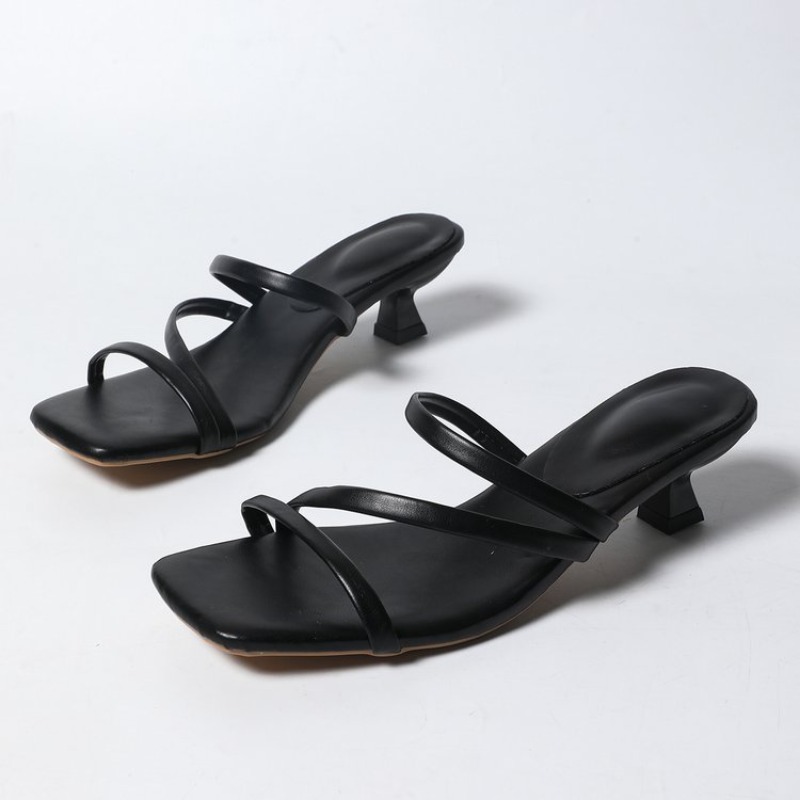 Kitten Heel Women Slippers Fas - Summer Clothing Korea avis et prix