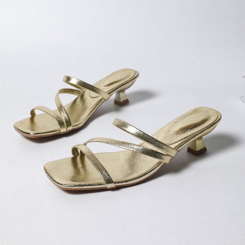 Kitten Heel Women Slippers Fas - Summer Clothing Korea avis et prix
