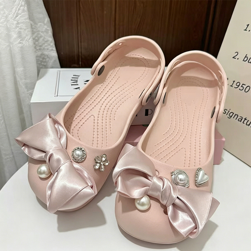 Pink Satin Bowknot Cute Ballet - Summer Clothing Korea avis et prix